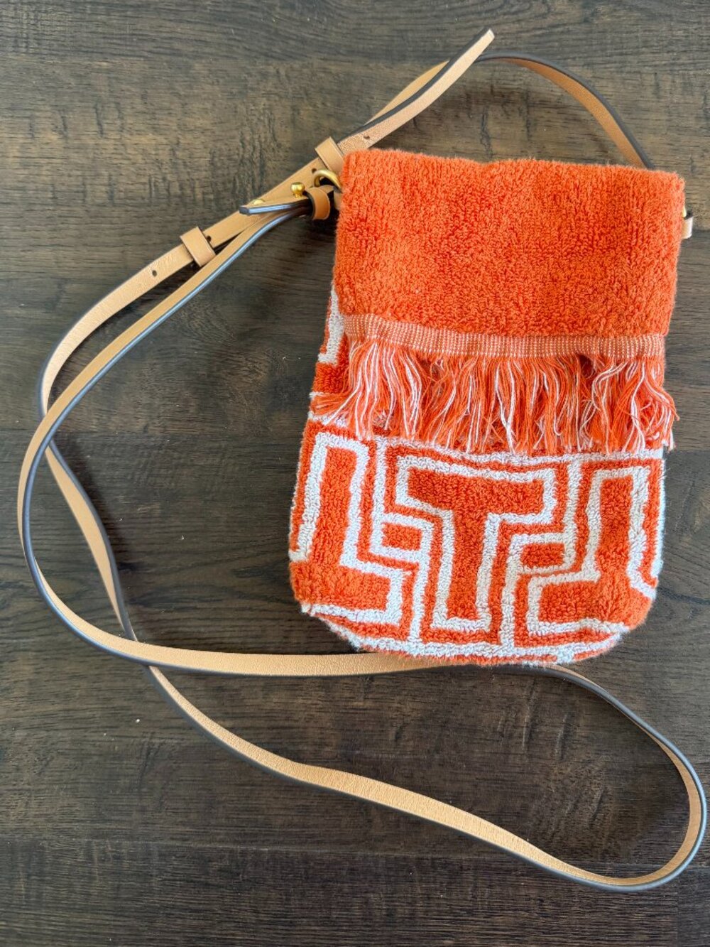 Tory Burch Towel Phone Orange Crossbody